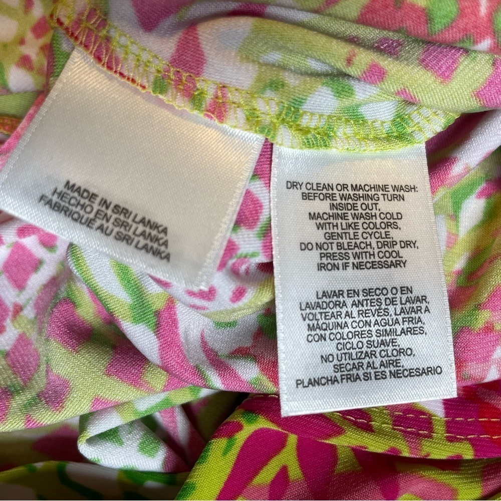 Pappagallo NWT Kiwi Dress Pink & Green Multi Size S - Picture 8 of 11